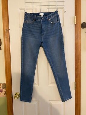 H&M Classic High Rise Blue Denim Skinny Jeans